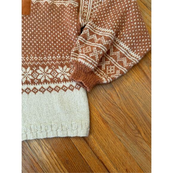 Handmade Wool/Angora Women’s Sweater L Embroidered Collar - Picture 5 of 13